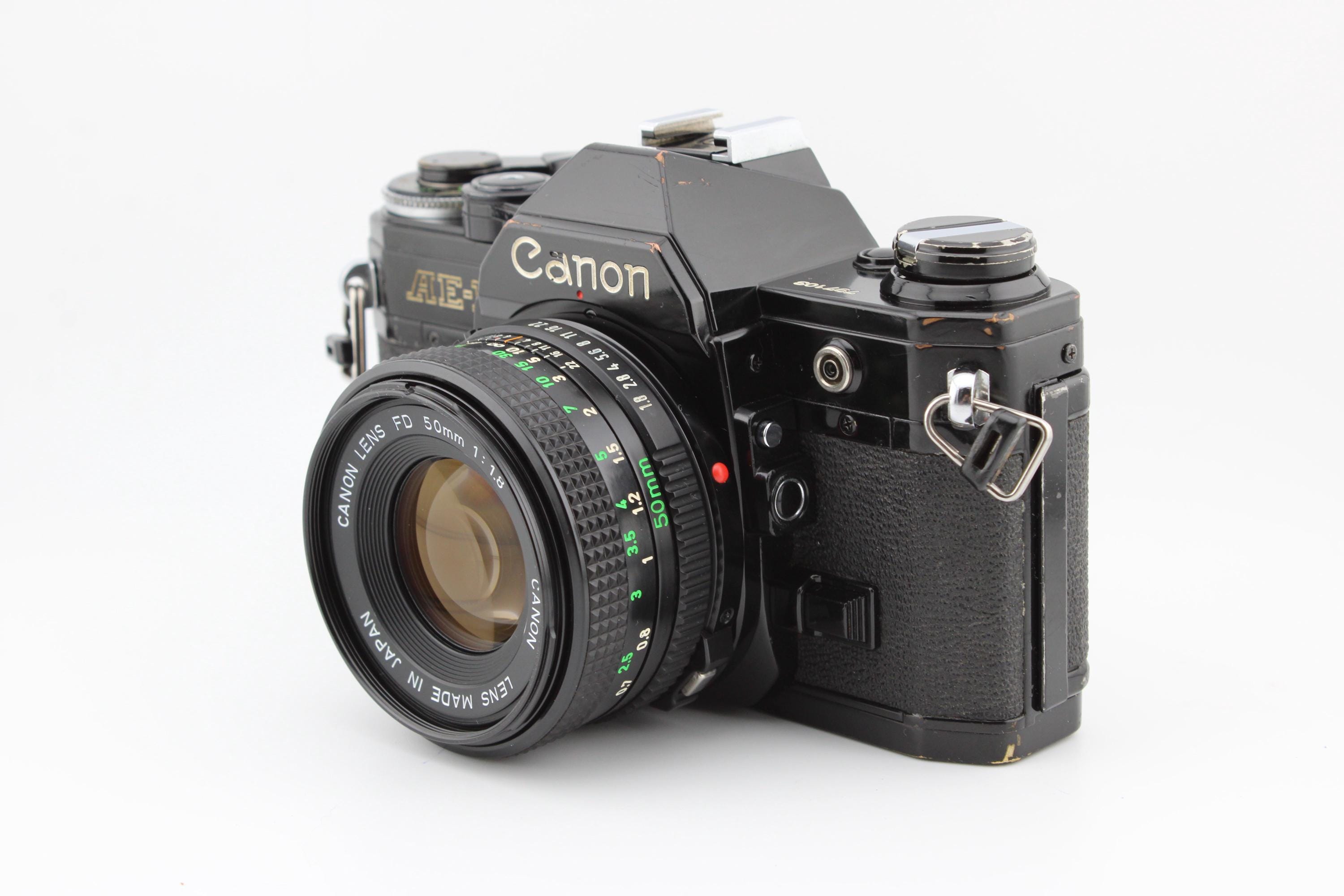 Canon AE-1 SLR 35mm Film Camera With 50mm F1.8 Canon FD Lens - Etsy