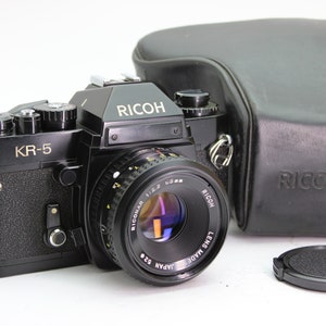 Ricoh KR-5 35mm Film SLR Camera with 55mm f2.2 Lens
