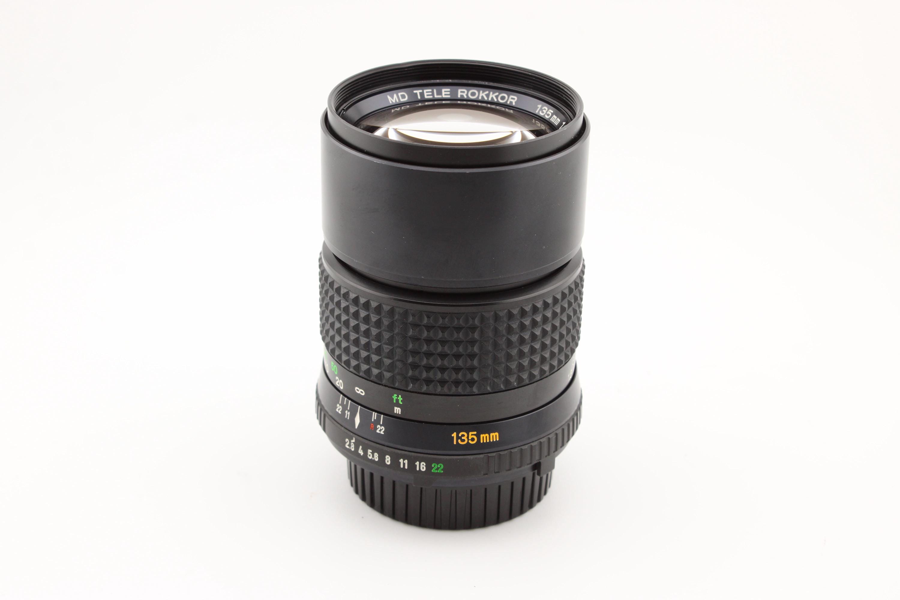 Minolta MDレンズ　135mmF2.8美品ケース付き ミノルタ MD 135mm f2.8 単焦点望遠レンズ - Etsy 日本