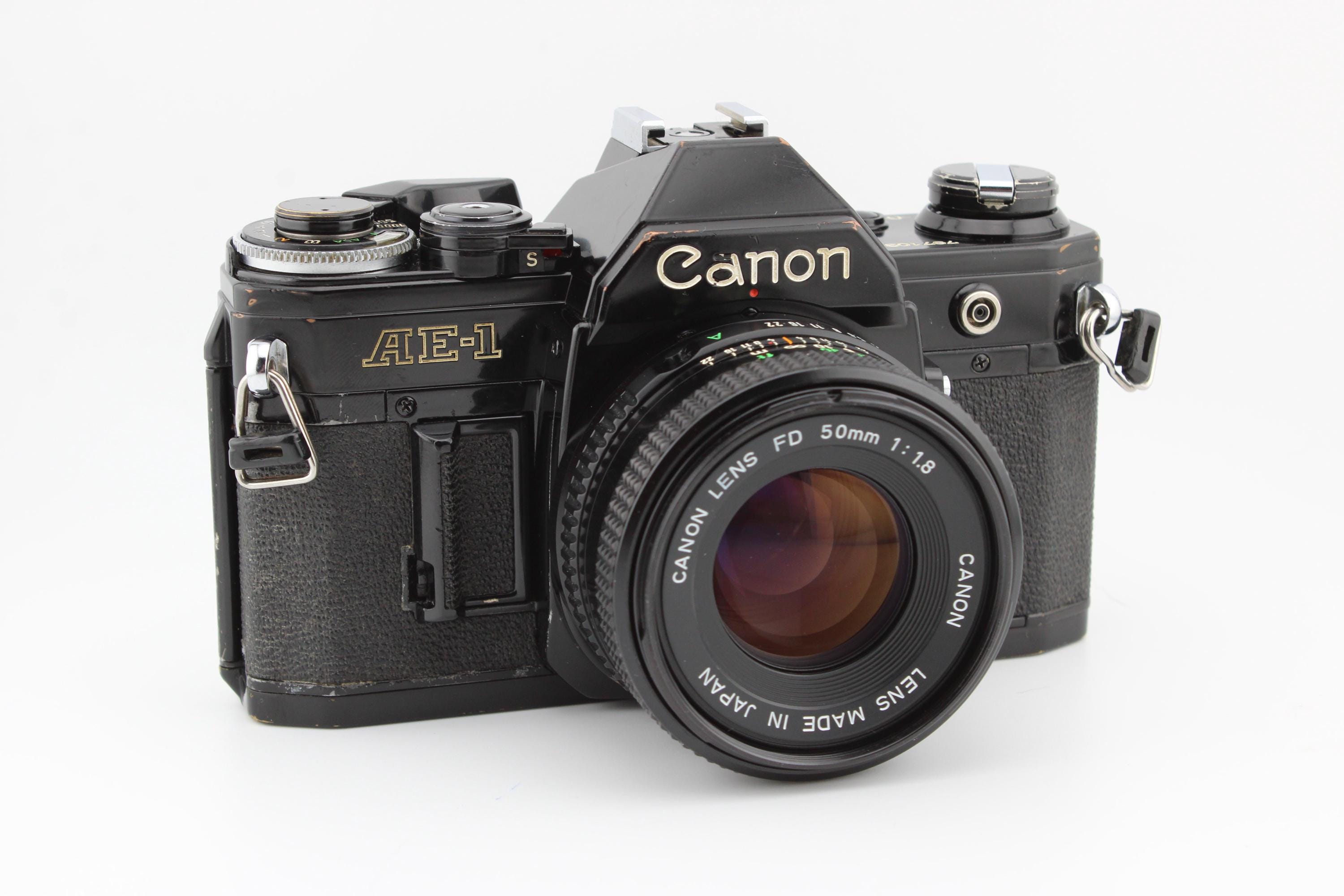 Canon AE-1 SLR 35mm Film Camera With 50mm F1.8 Canon FD Lens - Etsy