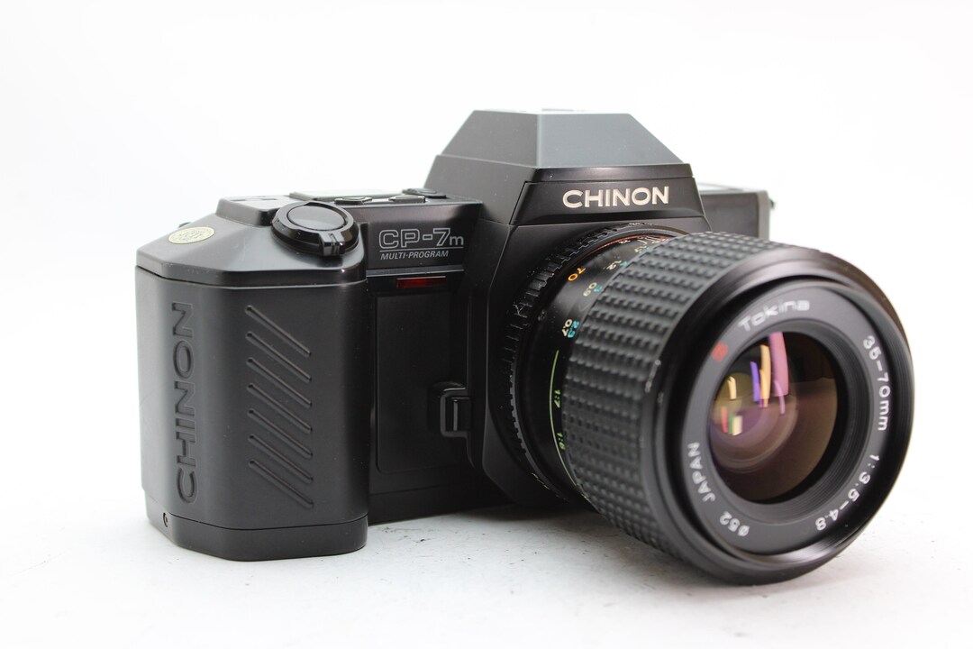 Chinon Cp-7m 35mm SLR Film Camera With 35-70mm F3.5-4.8 Lens
