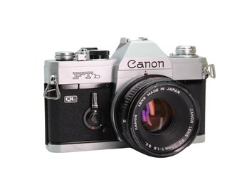 Canon FTb QL 35mm Film SLR Camera with 50mm f/1.8 Lens