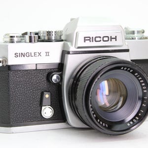 Ricoh Singlex II SLR 35mm Film Camera with 50mm f2 Rikenon Lens