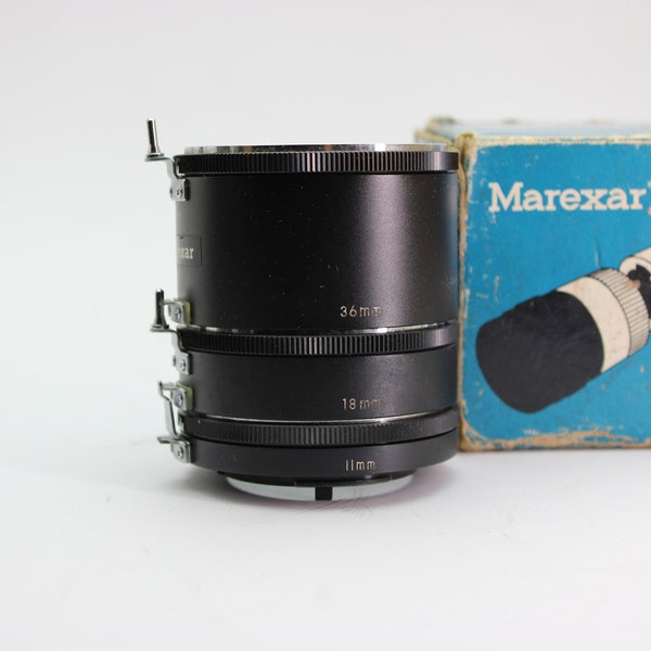 Marexar Automatic Extension Tube Set (36mm, 18mm, 11mm) for Nikon F mount lenses