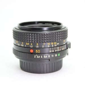 Minolta MD 50mm f2 Prime Standard Lens for Minolta MD Mount Cameras