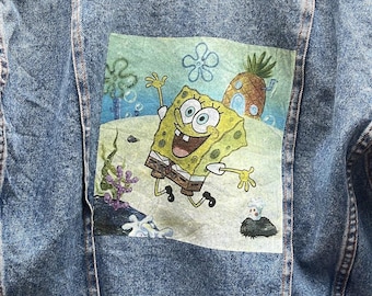 Spongebob Inspired Jean Outfit e scarpe Abbigliamento Abbigliamento unisex bimbi Abbigliamento bebè unisex Body 