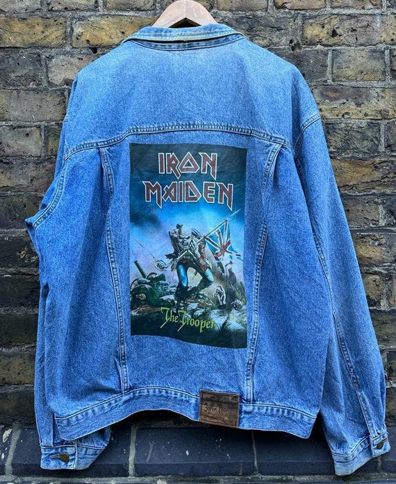 Vintage Upcycled Reworked Iron Maiden the Trooper S-XXL