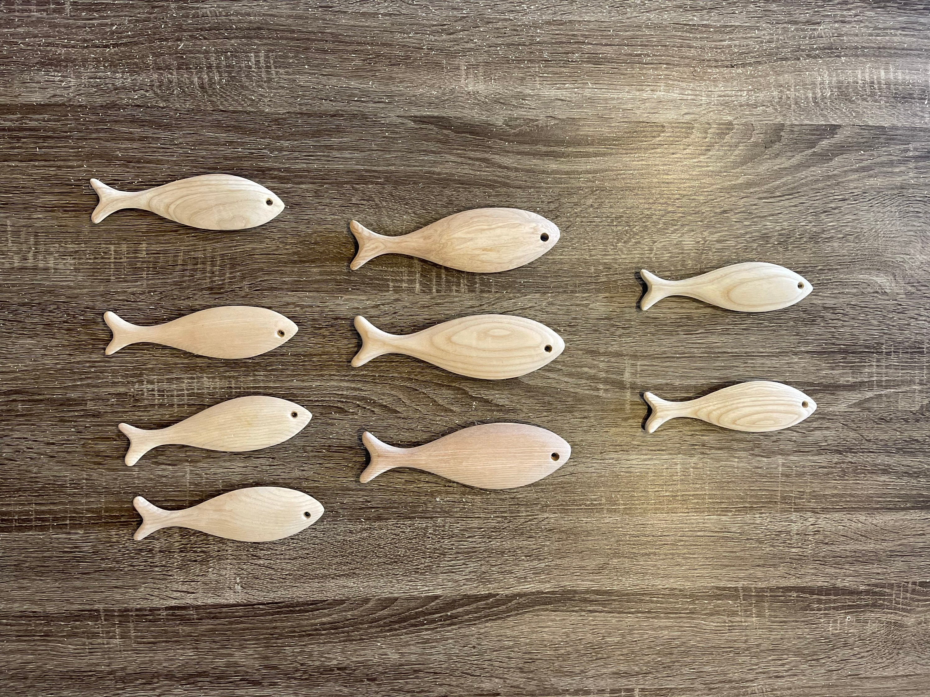 Wooden Fish for Painting for Kids Creative Toys for Kids Wooden