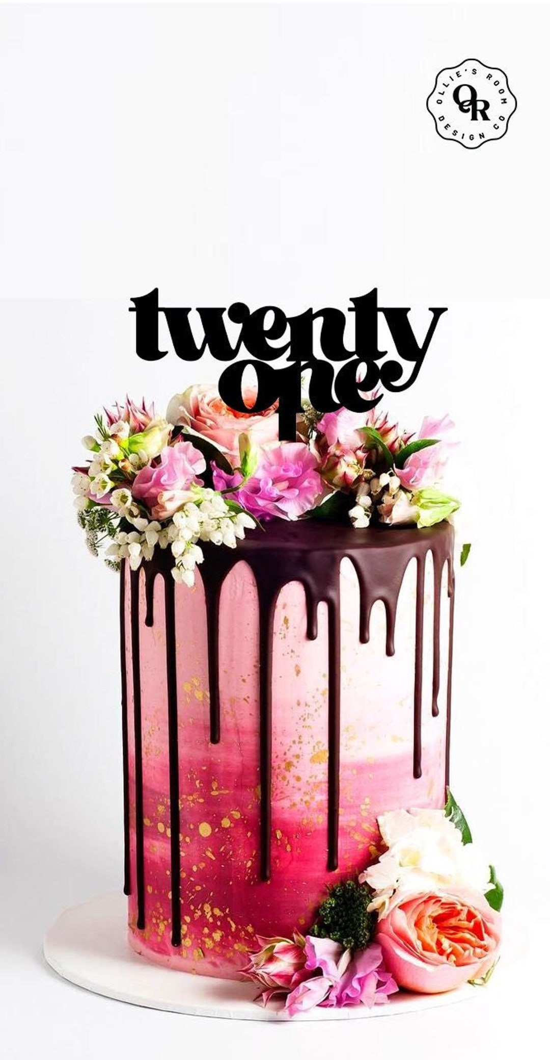 21st Cake Topper Twenty One Birthday Cake Topper Twenty First — free download