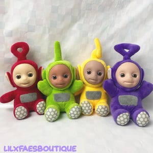 4 x 7&quot; 2023 Teletubbies complete set soft toy plush