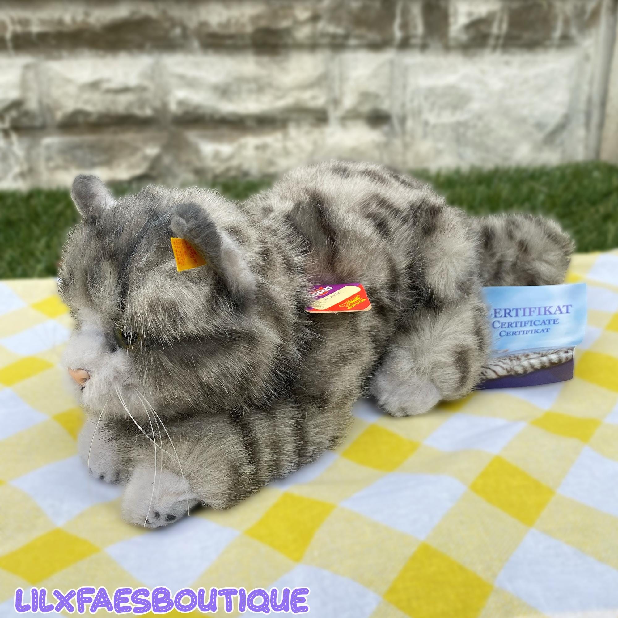 ビンテージ　シュタイフ　Tabby　キャット　猫　ちょっと訳あり 送料無料 シュタイフ Cat Tabby 10cm タビーキャット/ねこ/猫/ネコ