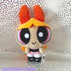 7&quot; Power puff girls Blossom soft toy plushie keyring