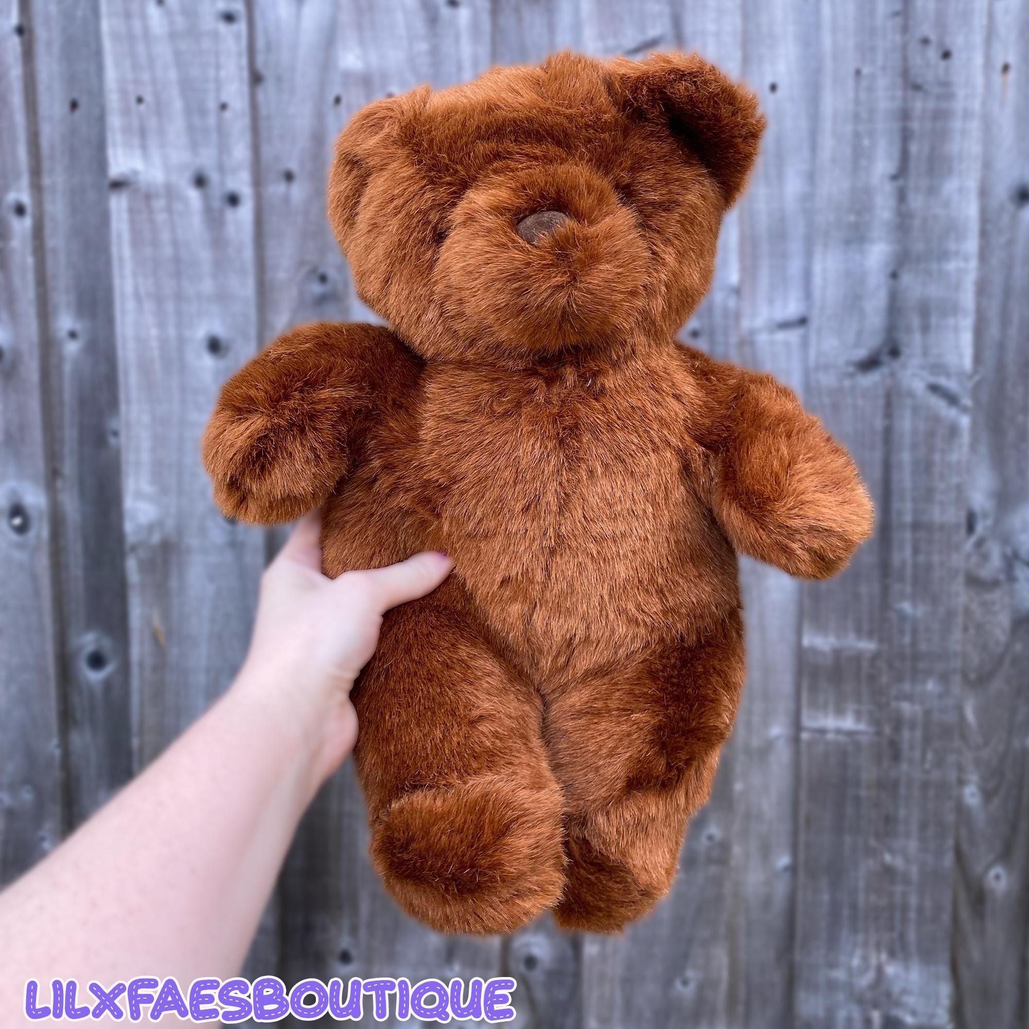 Vintage 90s Brown Teddy Bear - Etsy Norway