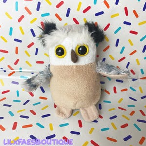 4.5&quot; Living nature owl realistic small soft toy plush
