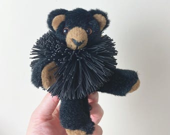 4&quot; Vintage 1999 Koosh Teddies Paws black bear