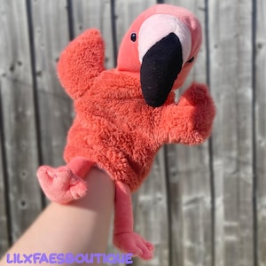 10" The Puppet Company flamingo handpop knuffel knuffel