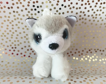 3&quot; TY Buff husky plushie keyring soft toy