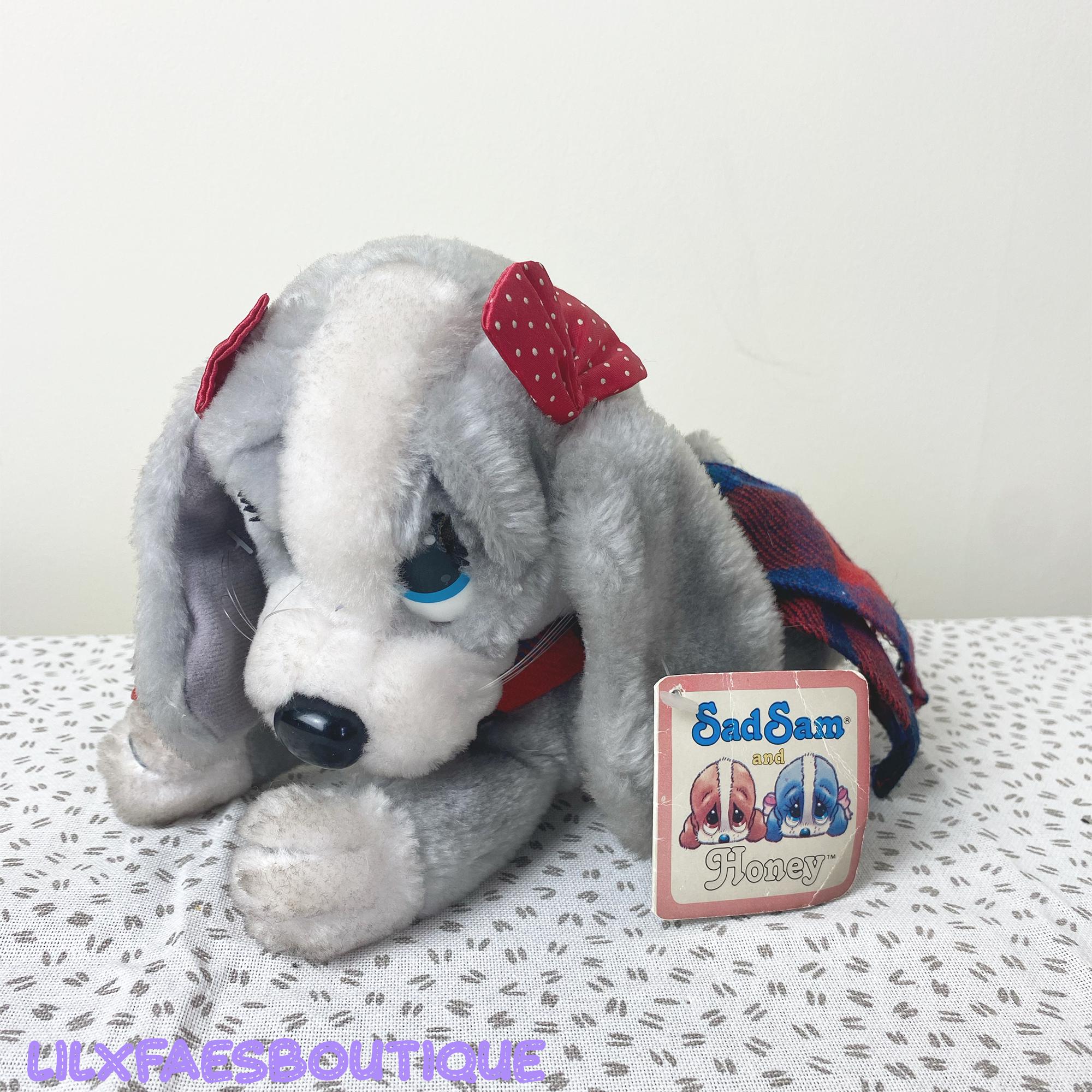 セール！•SadSam&Honey•海外レトロ犬 Oversized 1988 'the Bride' Sad Sam Honey Retro Soft Plush