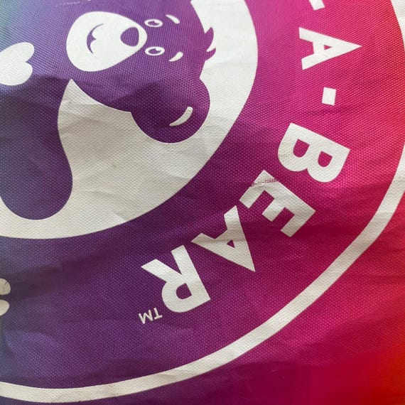 Rainbow build a bear string pull bag - image 2