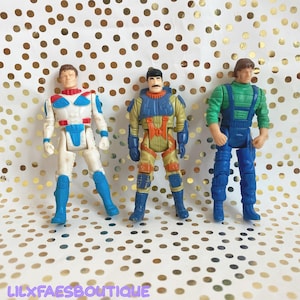 3 x Vintage 1980s Kenner MASK action figures