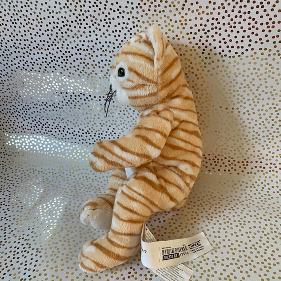 IKEA - 【希少】IKEA / GOSIG KATT 猫ぬいぐるみ 茶トラ Ikea Gosig Katt Plush Tabby Cat Stuffed Animal Ginger Tan