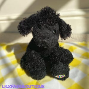 6" Webkinz lil kinz black poodle soft toy plushie *no code*