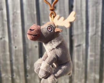 5" Sven reindeer frozen plushie keying soft toy