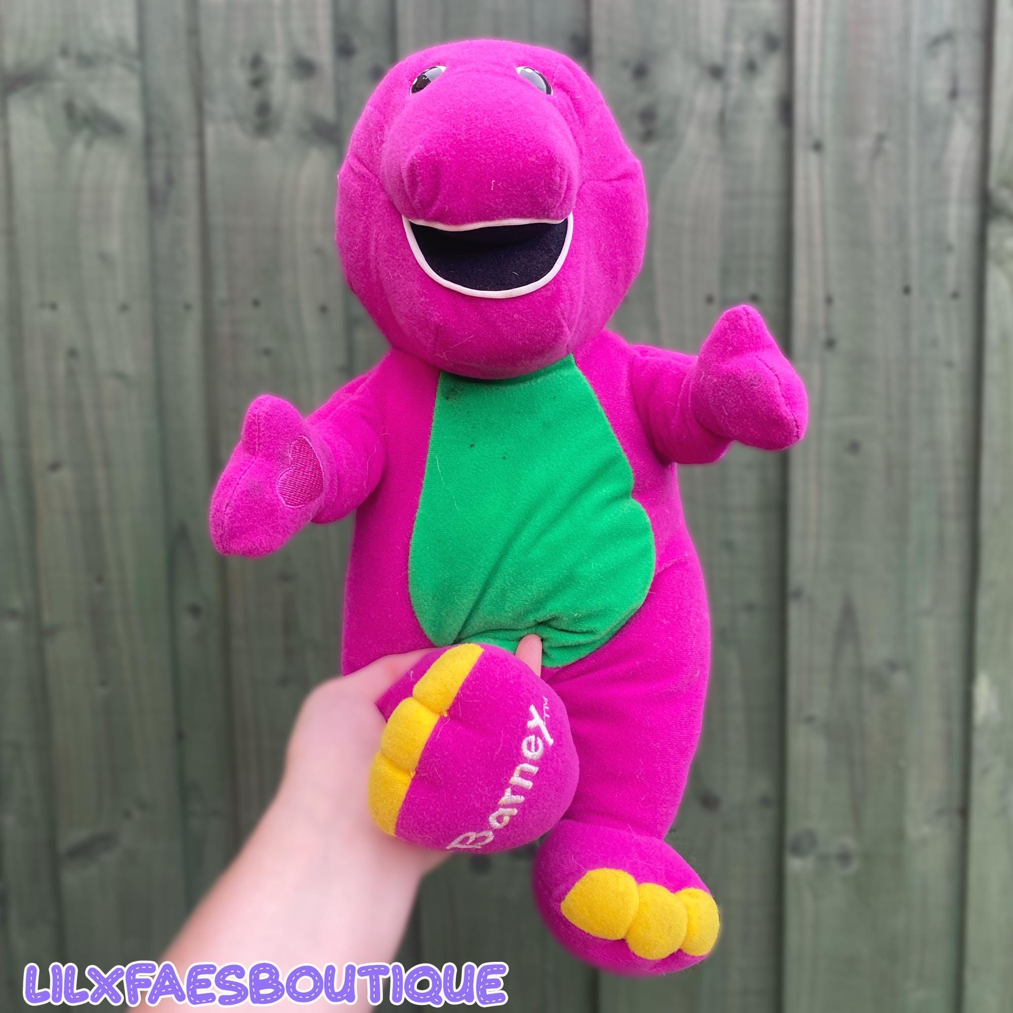 90s Barney Toy - Etsy