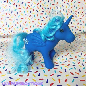 5&quot; Tesco blue unicorn horse toy pegasus