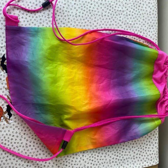 Rainbow build a bear string pull bag - image 3