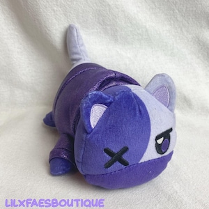 6&quot; aphmau meemeows zane purple cat soft toy plushie