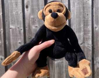 22インチの猿のぬいぐるみ、マジックテープの手と足付き - Etsy 日本