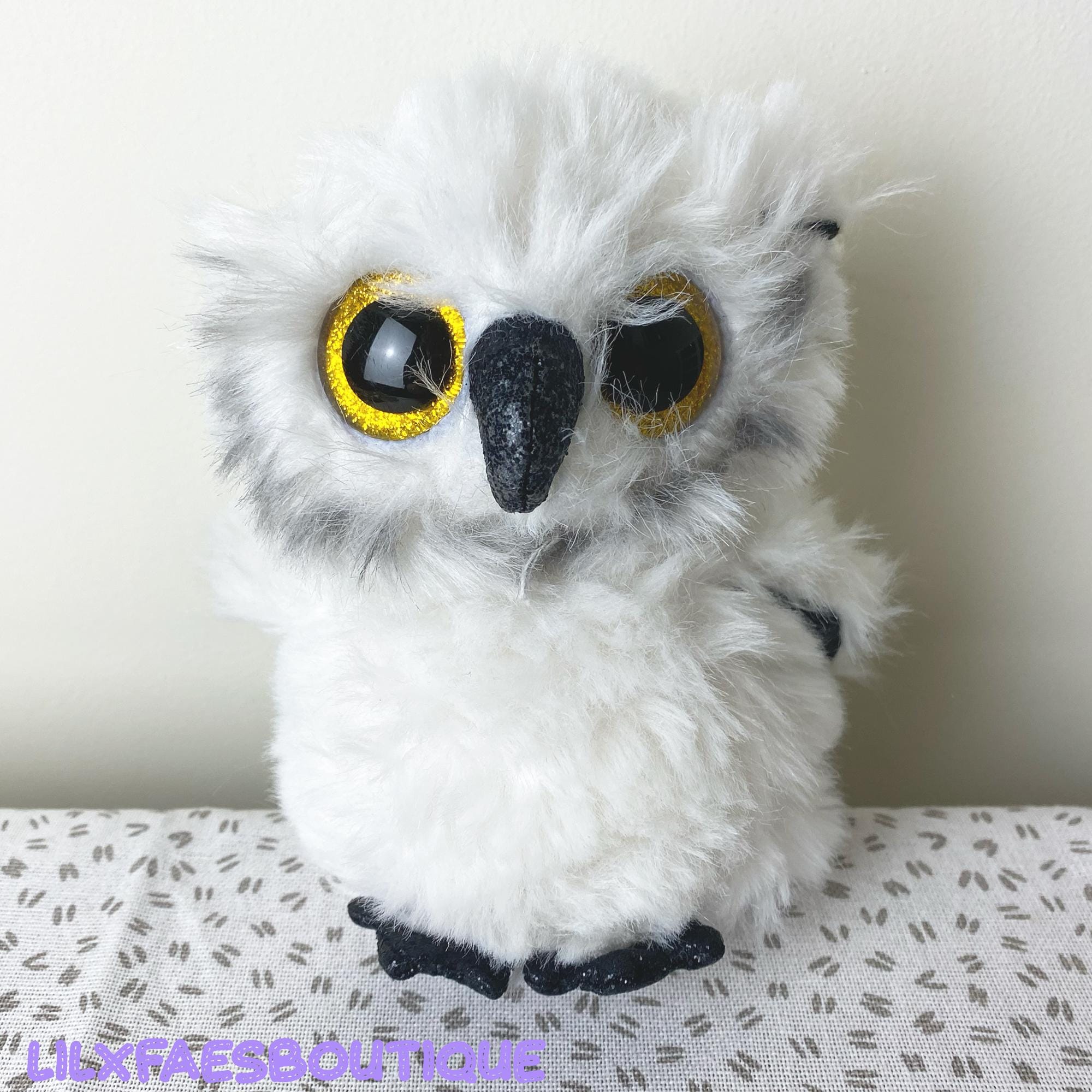 6" TY Austin owl beanie boo soft toy plushie