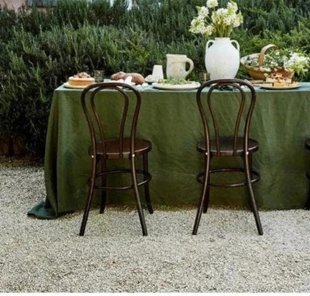 Moss Green Table Cloth Cotton Table Cover Boho Wedding Large Etsy