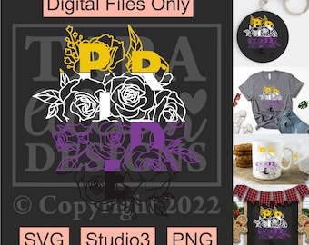 Non Binary Pride SVG, LGBTQ svg, LGBT svg, Floral Pride, Cricut, Silhouette cameo, svg file, pride 2022 svg, gifts, pride month svg