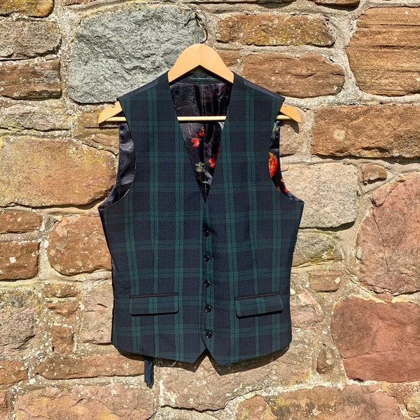 Vintage Tartan Waistcoat or Vest suitable for Urban Hipster, City Gent or Weekend Lord of the Manor