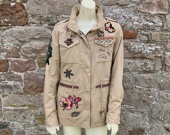 Retro Amerikanische 90er Jahre Safari Style Damen Jacke
