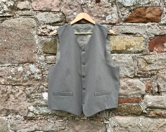 Chaleco inglés vintage. Clásico traje de chaleco británico del norte del país Urban Hipster, City Gent o Weekend Lord of the Manor