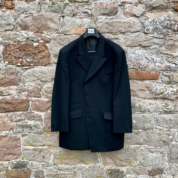 MORNING COAT - A Classic Retro Black Morning Coat or Jacket British Size 50 R