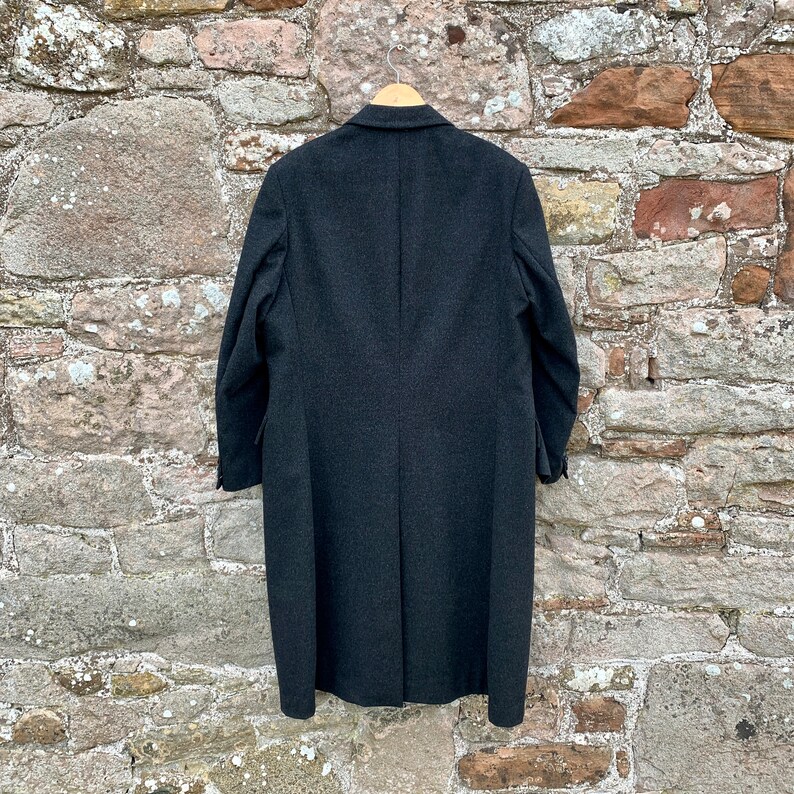 Classic 1980s Mens English Heavyweight Crombie Style Overcoat Etsy