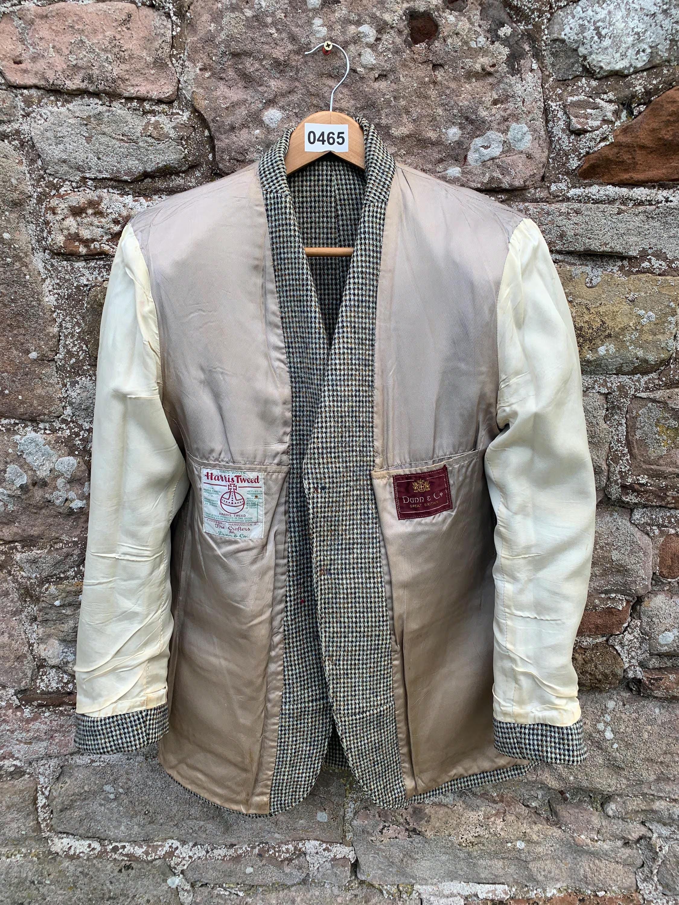 DUNN & Co Hacking Jacket - Vintage Old School Harris Tweed Hacking