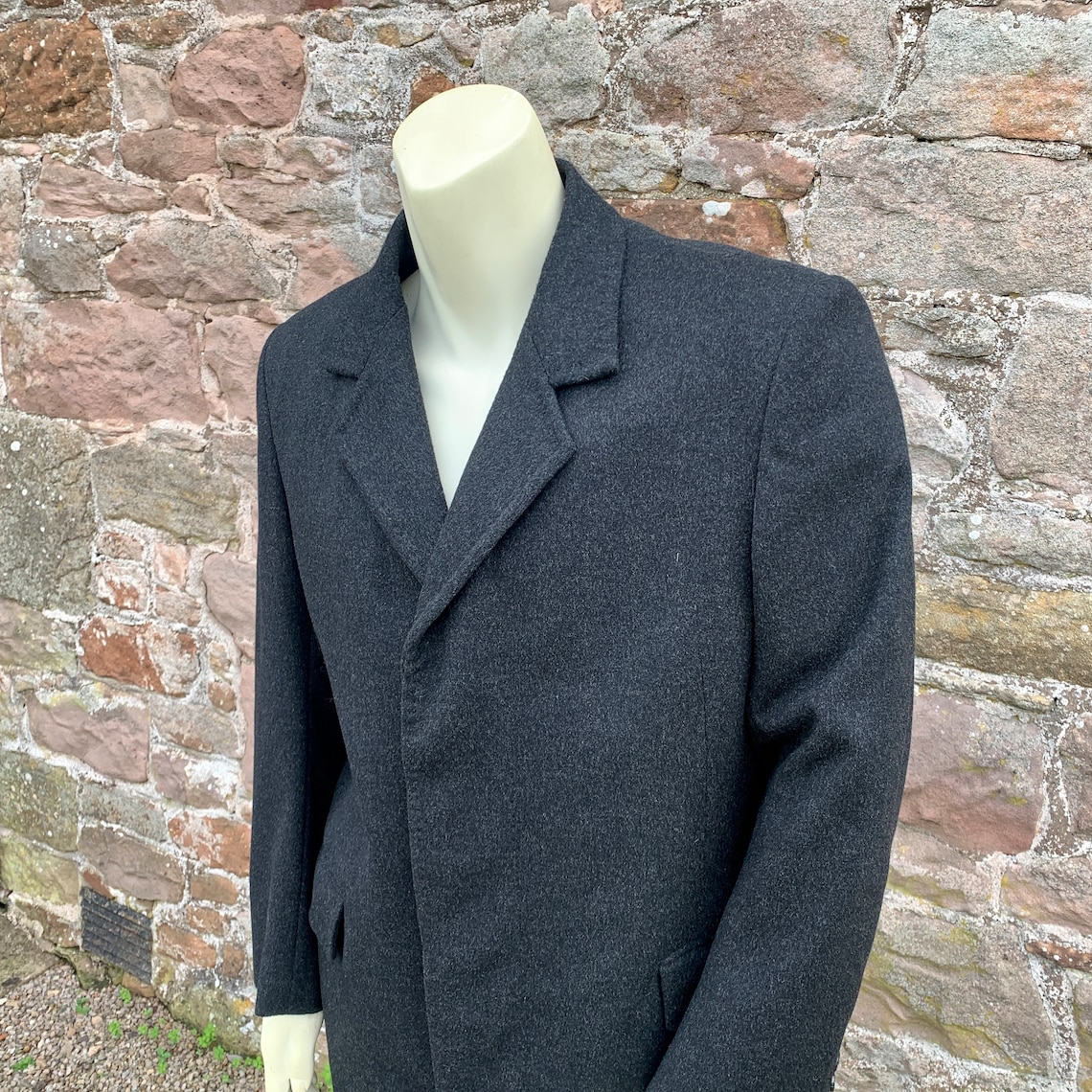 Classic 1980s Mens English Heavyweight Crombie Style Overcoat Etsy