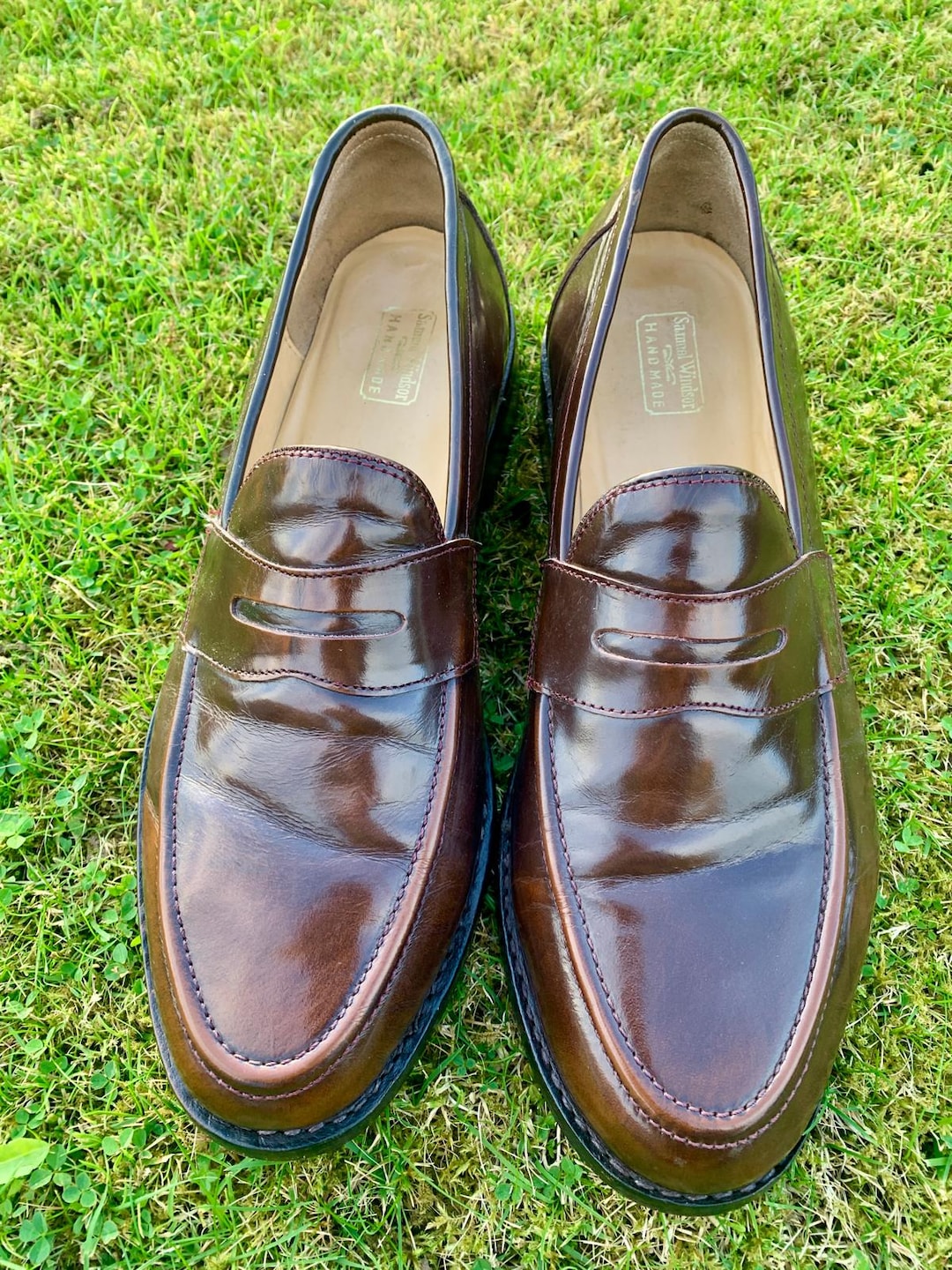 Penny Loafer English Hand Made Shoes by Samuel Windsor of England
