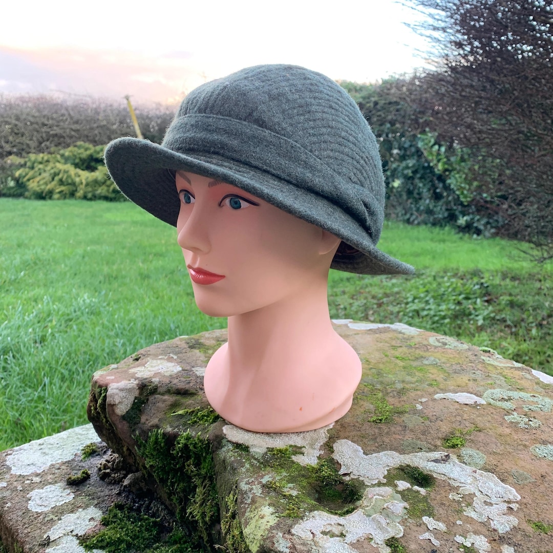 帽子 40s VINTAGE G.A. Dunn & Co. 59cm G A DUNN HAT Vintage Hat 1950 1960s by George Arthur Dunn Early