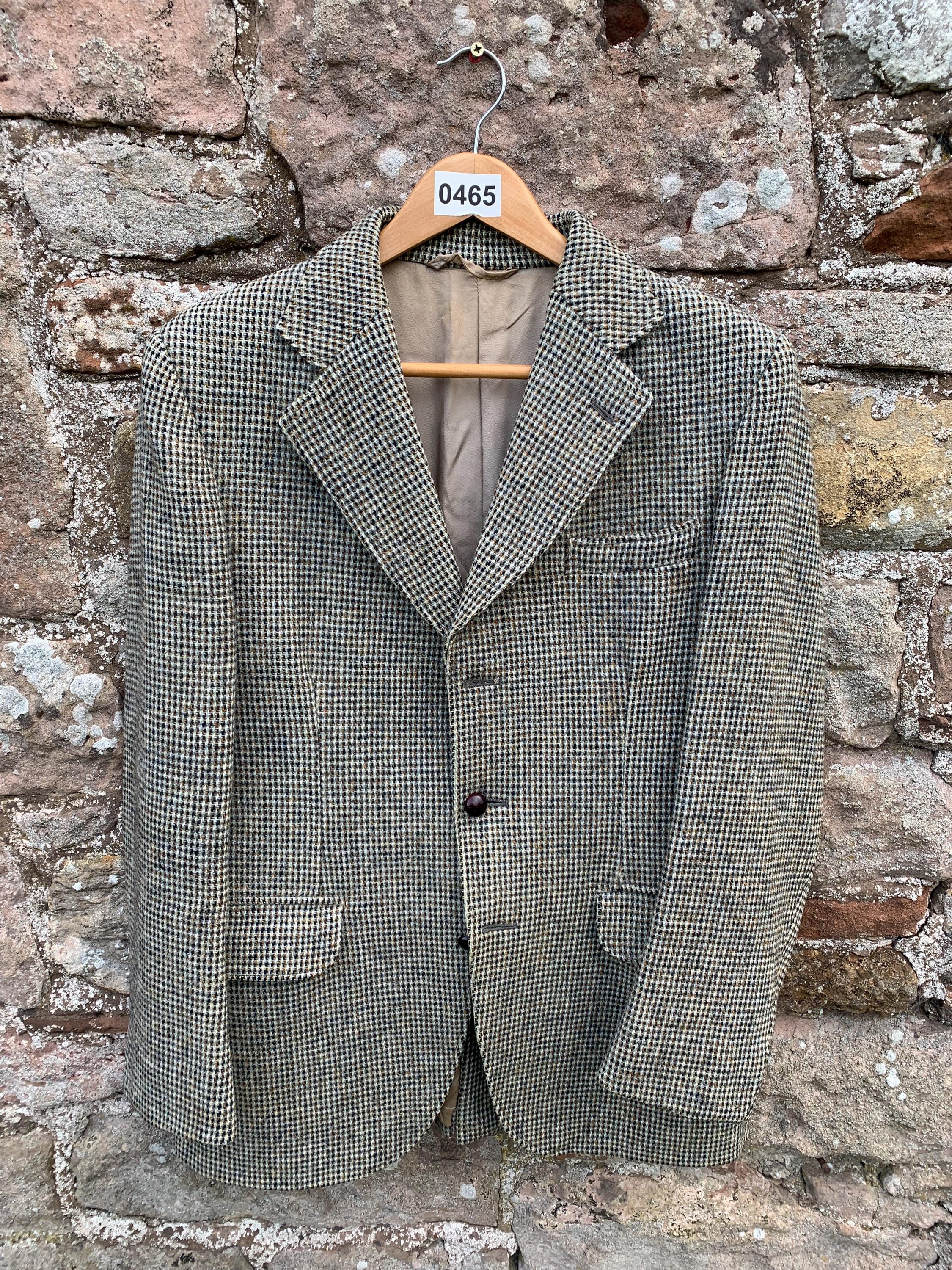 ジャケット・アウター DUNN & CO. HARRIS TWEED HACKING JACKET DUNN & Co Hacking Jacket - Vintage Old School Harris Tweed Hacking