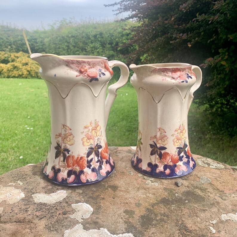 ANTIQUE ENGLISH Pitchers - Classic Antique Jugs or Pitchers by CWS ...