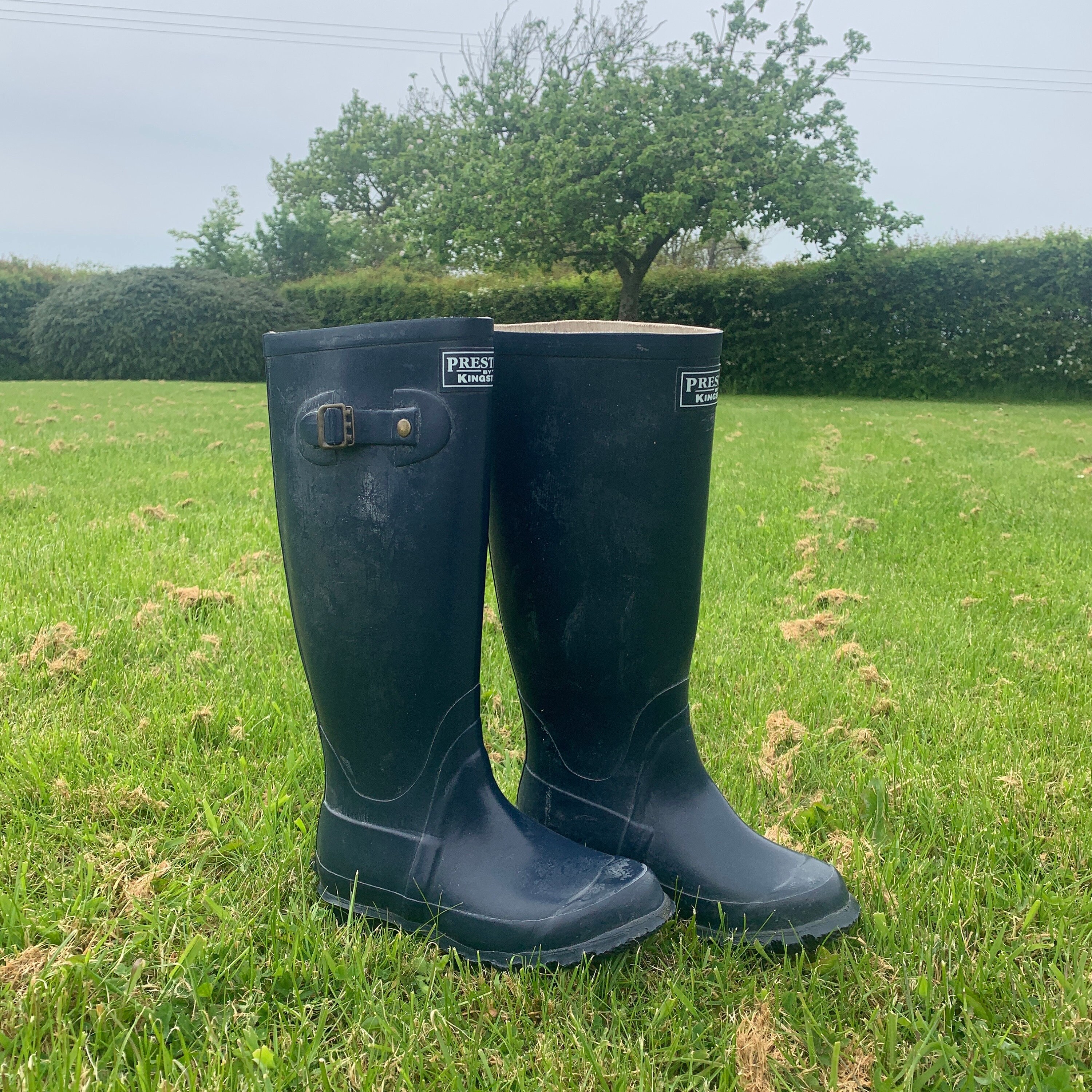 Bottes de pluie 14 isolées en caoutchouc, Prairie, vert, grandeur