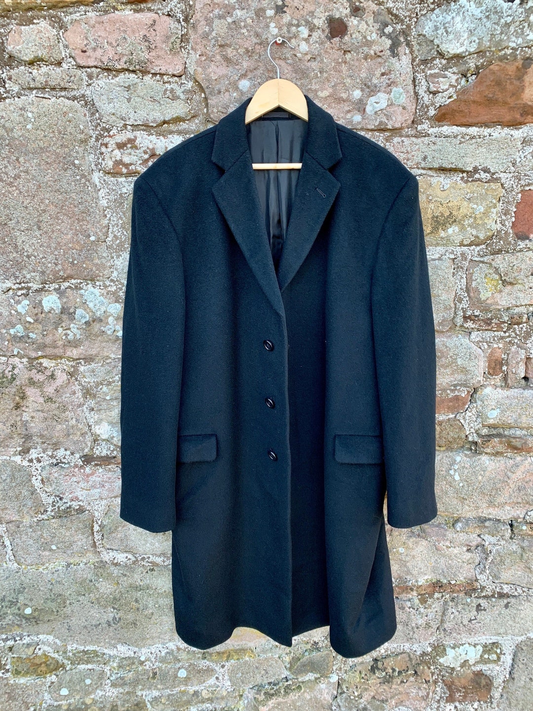 ENGLISH SARTORIAL OVERCOAT Superior Slaters Luxury Cashmere and Wool