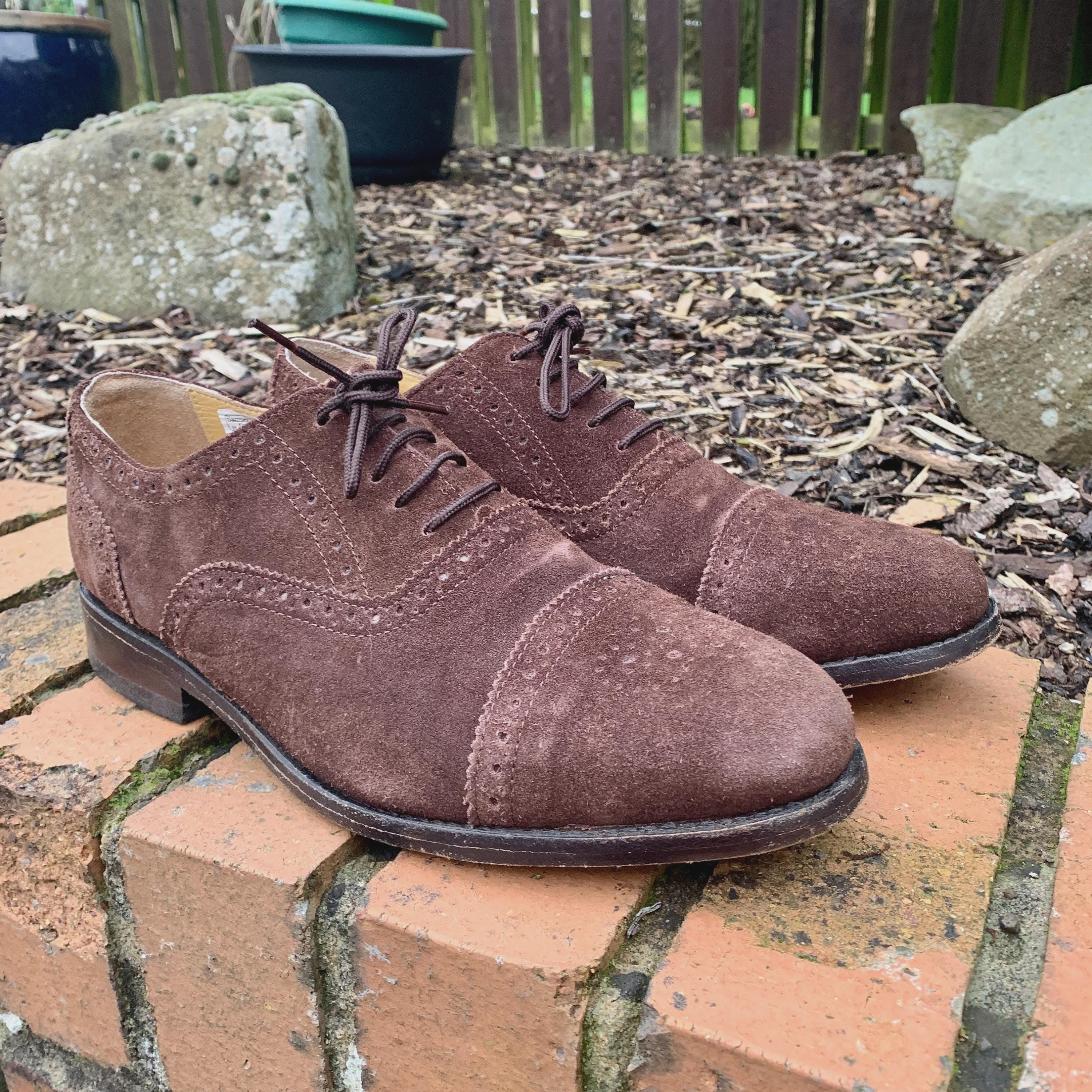 English Samuel Windsor Handmade Shoes / Oxford Lace up Handmade