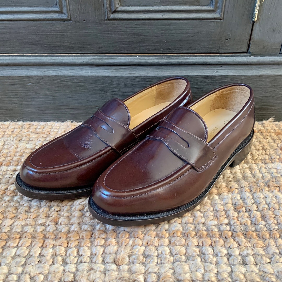 Penny Loafer English Hand Made Shoes by Samuel Windsor of England Size ...